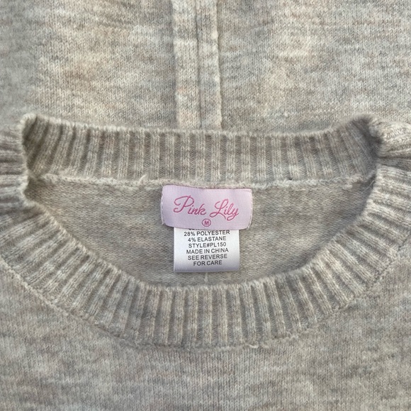 Pink Lily side button sweater - Picture 4 of 4